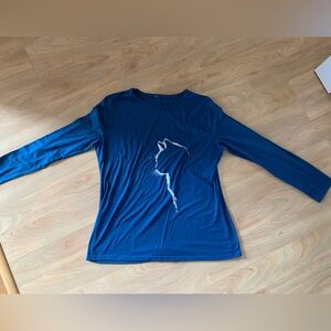 Women’s Cool Cat Silhouette Long-Sleeved T-Shirt XL